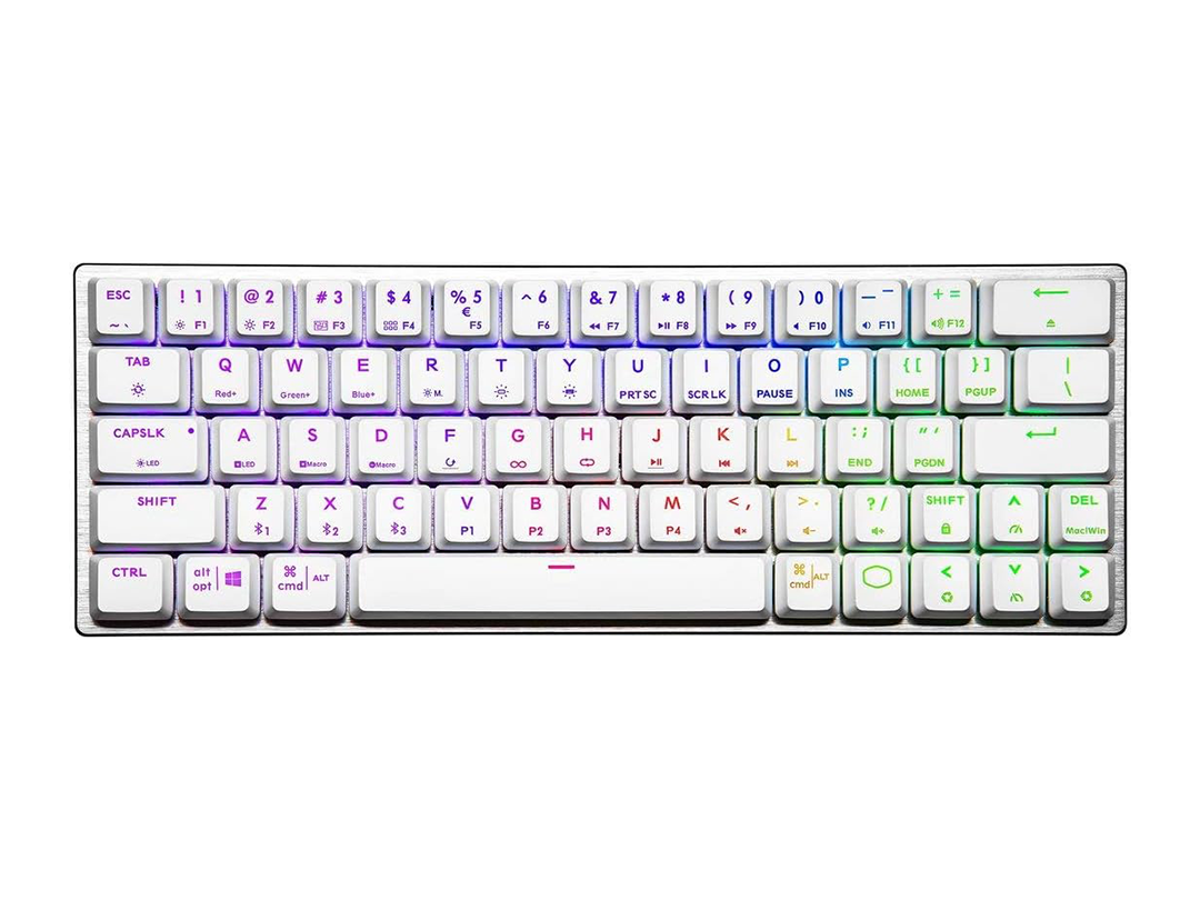 Cooler Master SK622 60% Wireless Bluetooth Silver/White Mechanical Low Profile Gaming Keyboard in Qatar Cooler Master SK622 60% Wireless Bluetooth Silver/White Mechanical Low Profile Gaming Keyboard in Qatar